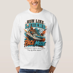 T-shirt Chaussure de course Art Legend Pace Mode Rétro