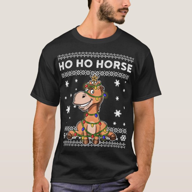 T-shirt Chaussure de Noël moche (Devant)