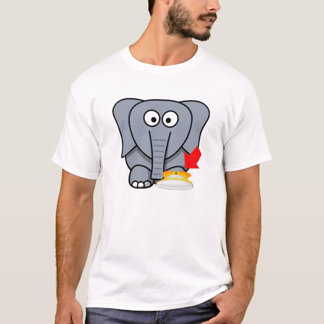 T-shirt Chaussure d'éléphant je t'aime (Devant)