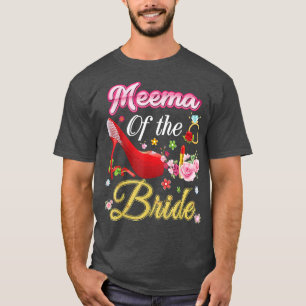 T-shirt Chaussure Fleur Rose Mariage Heureux De La Mariée 