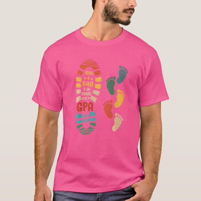 T-shirt Chaussure Gpa Mens Avec Petites Empreintes (Devant)