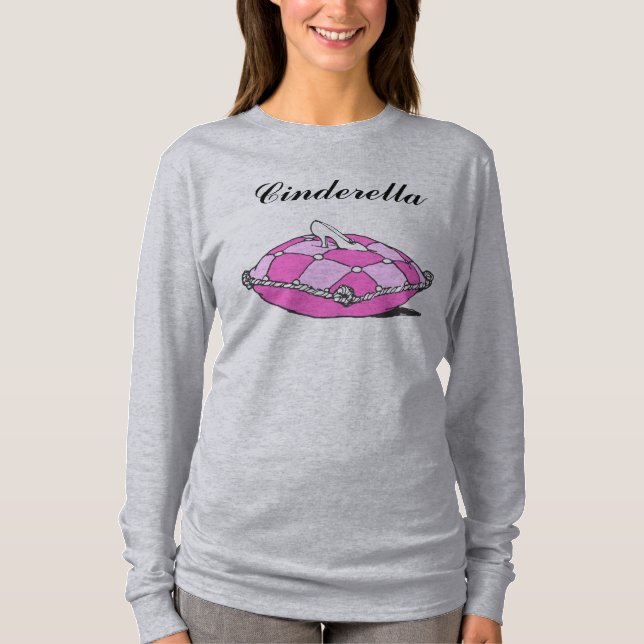 T-shirt Chaussure personnalisée Cendrillon sur Tee d'Art V (Devant)