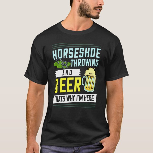 T-shirt Chaussures à lancer en fer à cheval (Devant)