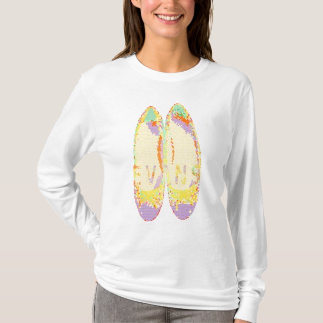 T-shirt chaussures à points (Devant)