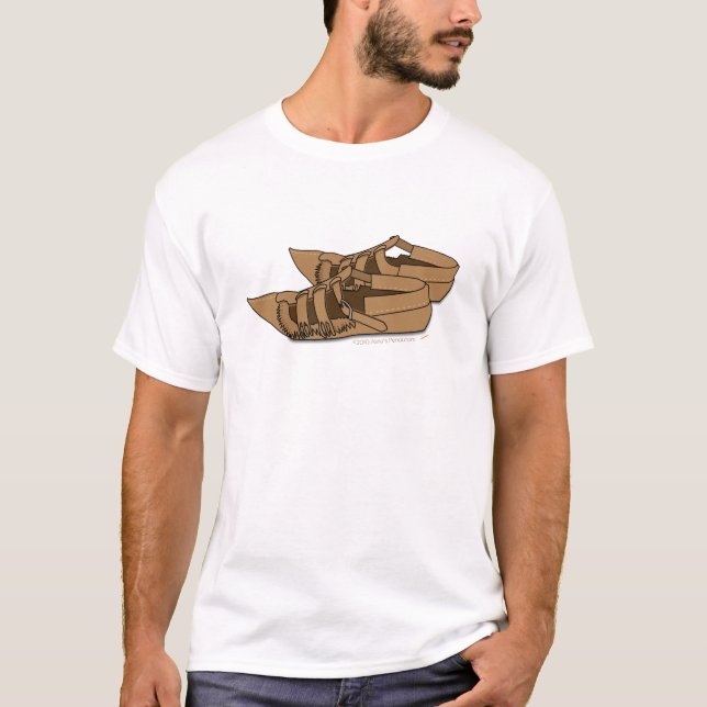 T-shirt Chaussures balkaniques de danse folklorique (Devant)