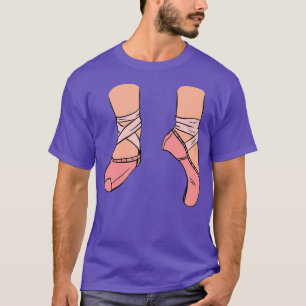 T-shirt Chaussures Ballet Pink sur la jambe Drôle Citation
