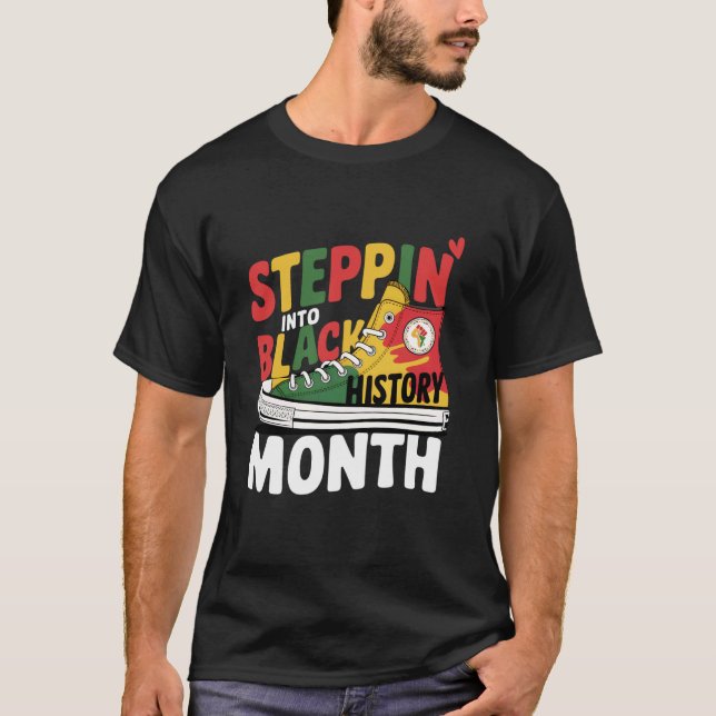 T-shirt Chaussures de fierté du Mois de l'histoire des Noi (Devant)