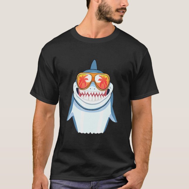 T-shirt Chaussures de requin Beach Summer Pool Party Requi (Devant)
