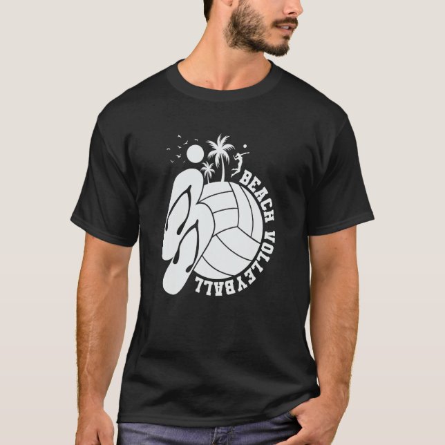 T-shirt Chaussures de volley-ball de plage (Devant)