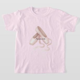 T-shirt Chaussures en Ballet Rose