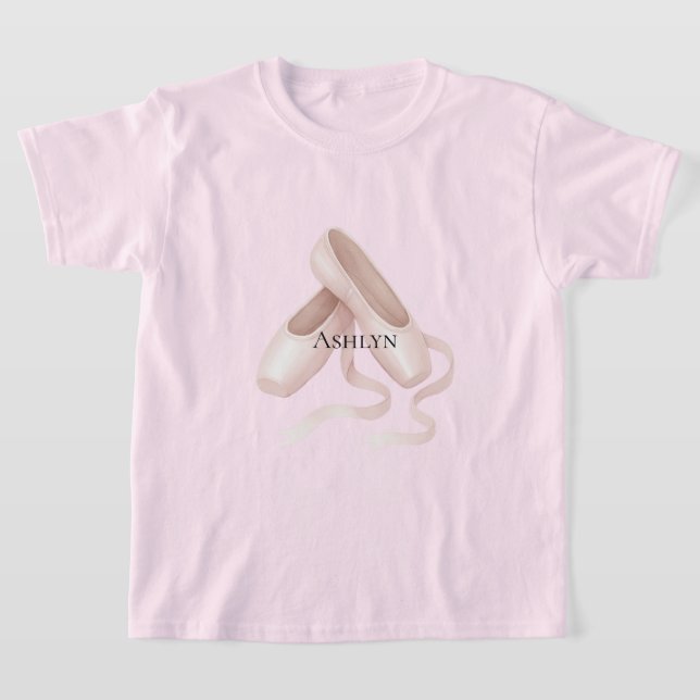 T-shirt Chaussures en Ballet Rose (Poser)