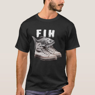 T-shirt Chaussures Fih Poisson Drôle Mème Poisson Mal Orth