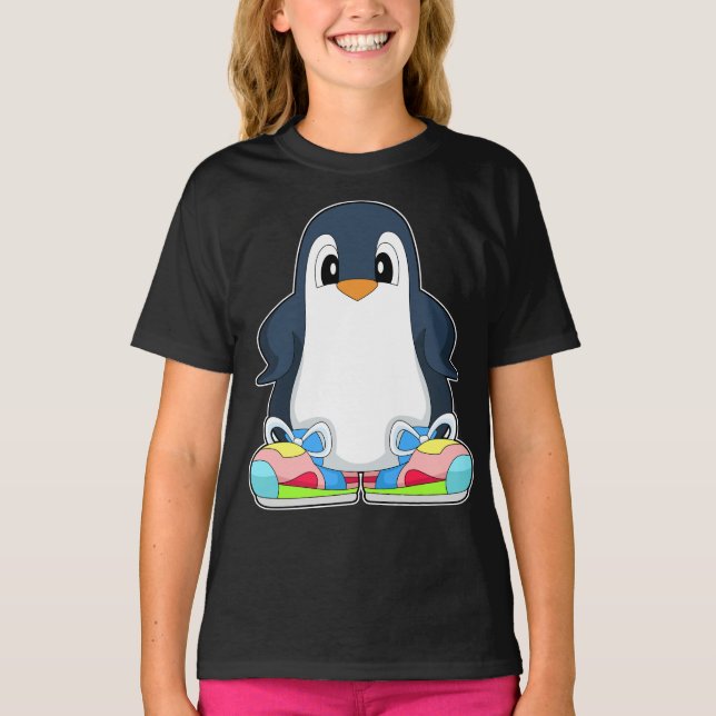 T-shirt Chaussures grandes de pingouin (Devant)