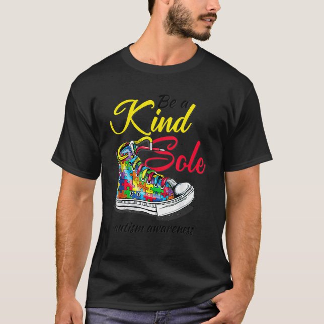 T-shirt Chaussures Kind Sole Sensibilisation à l'autisme (Devant)