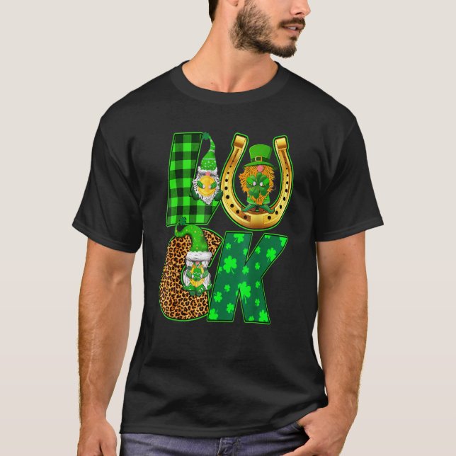 T-shirt Chaussures Luck Leprechaun Shamrock Chaussures Che (Devant)