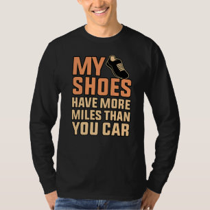 T-shirt Chaussures Ont Plus De Miles Moitié Marathon Runne