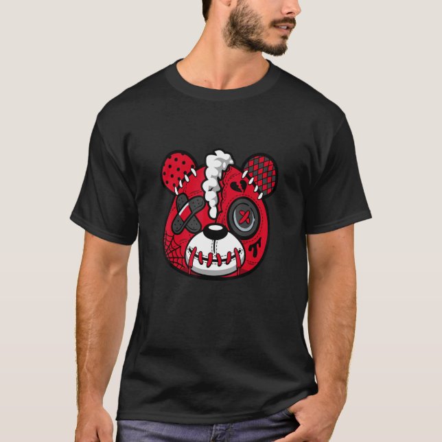 T-shirt Chaussures Ours Lèchement Pour Correspondre Retro  (Devant)