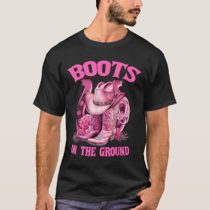 T-shirt Chaussures Sur Le Terrain Country Western Cowboy C