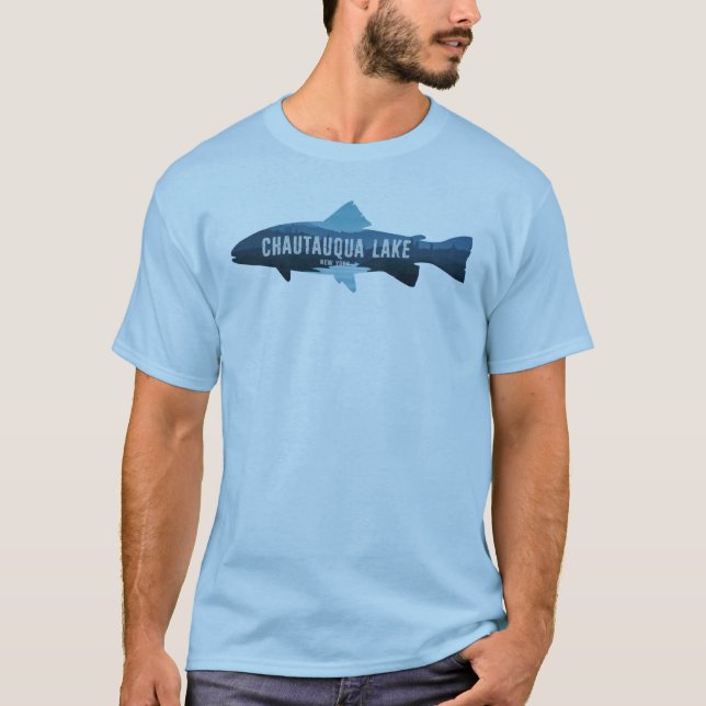 T-shirt Chautauqua Lake New York Fish (Devant)
