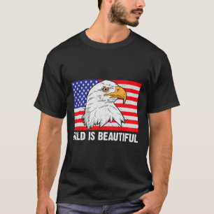 T-shirt Chauve Est Beau 4 Juillet Fête De L'Indépendance B