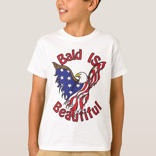 T-shirt Chauve est beau - style4 (Devant)