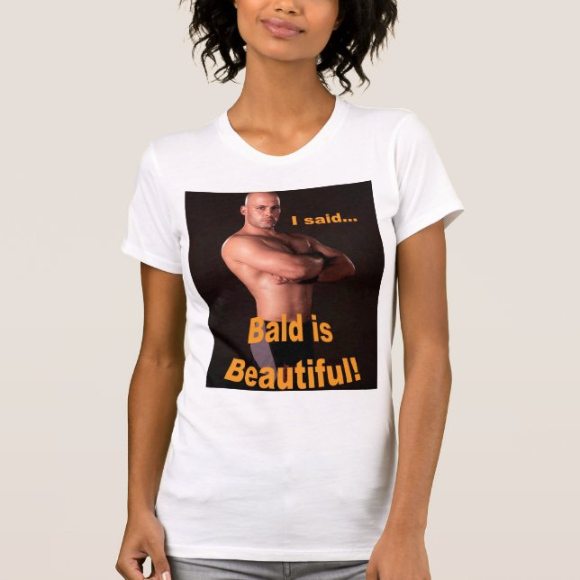 T-shirt "Chauve est le beau" débardeur de dames (Devant)