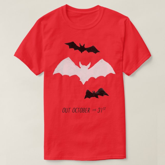 T-shirt Chauve-souris à Halloween (Design devant)