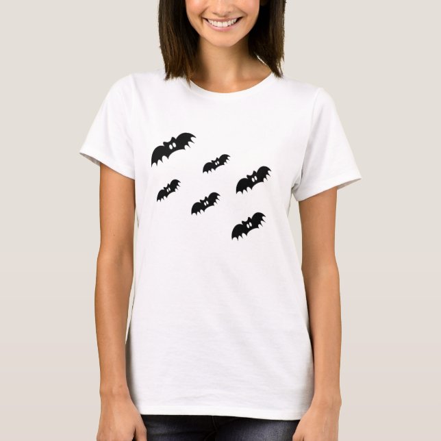 T-shirt chauve-souris, chauve-souris, chauve-souris, (Devant)