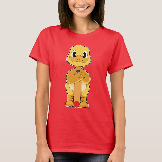 T-shirt Chauve-souris cricket de canard (Devant)