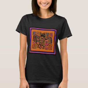 T-shirt Chauve-souris Mola Indienne Kuna