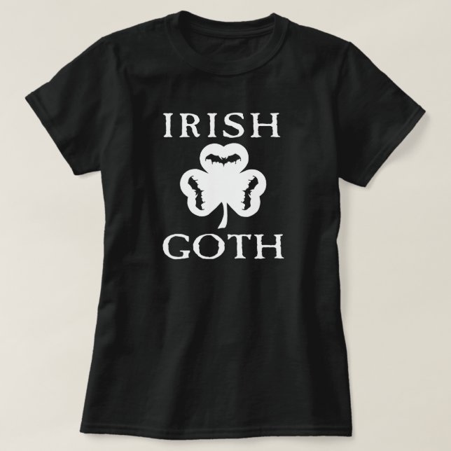 T-shirt Chauve-souris Shamrock irlandaise (Design devant)