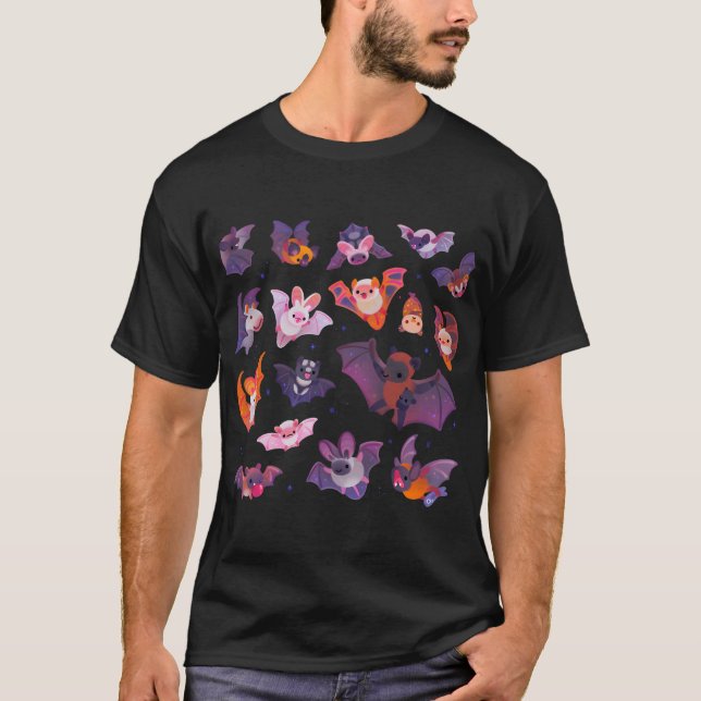 T-shirt Chauve-souris - sombre (Devant)