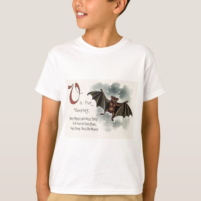 T-shirt Chauve-souris vampire volante idiote (Devant)