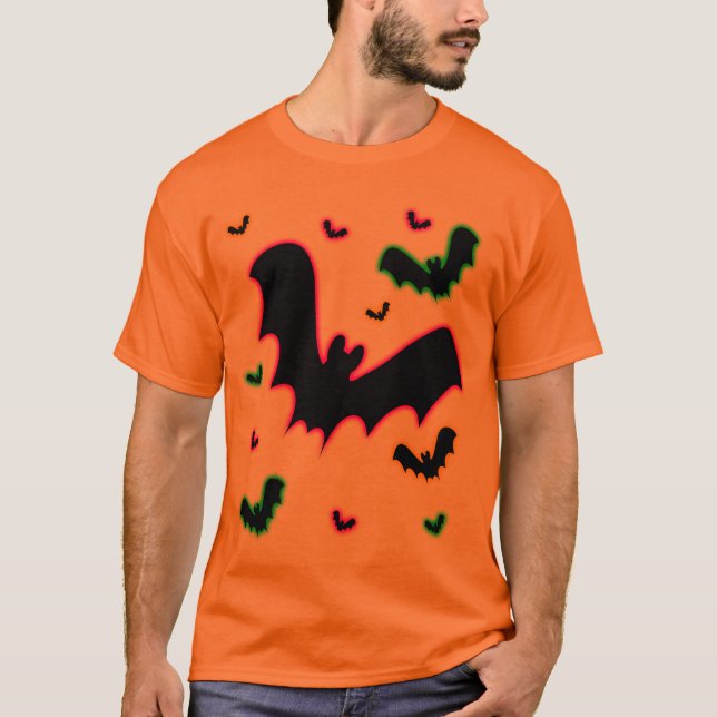 T-shirt Chauves-souris à lueur de vampire (Devant)