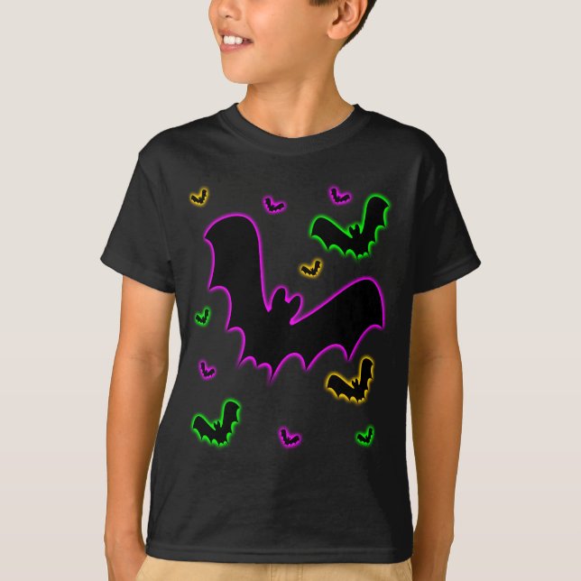 T-shirt Chauves-souris à lueur de vampire (Devant)