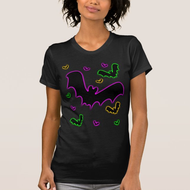 T-shirt Chauves-souris à lueur de vampire (Devant)