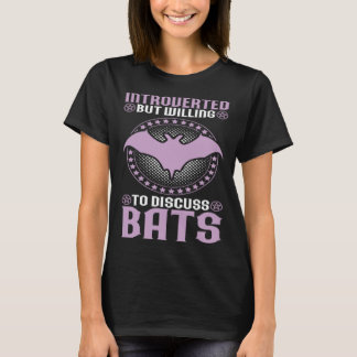 T-shirt Chauves-souris Chauve-souris introvertie Animal C