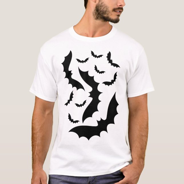 T-shirt Chauves-souris d'Halloween    (Devant)