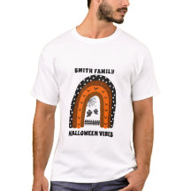 Chauves-souris orange et noires boo Halloween arc-
