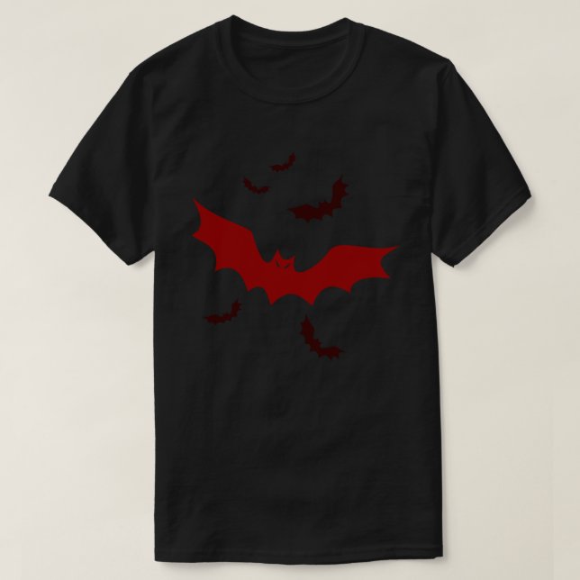 T-shirt Chauves-souris vampires gothiques (Design devant)