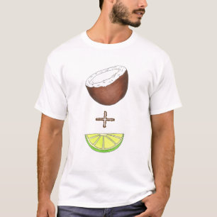 T-shirt Chaux tropicales + Fruit de coco Ile aux agrumes