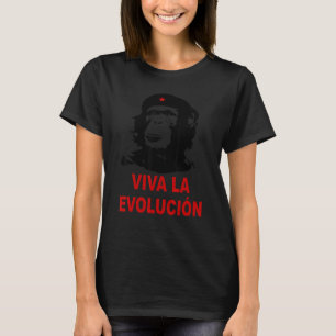 T-shirt Che Guevara Monkey Evolution Cuba Revolution Satir