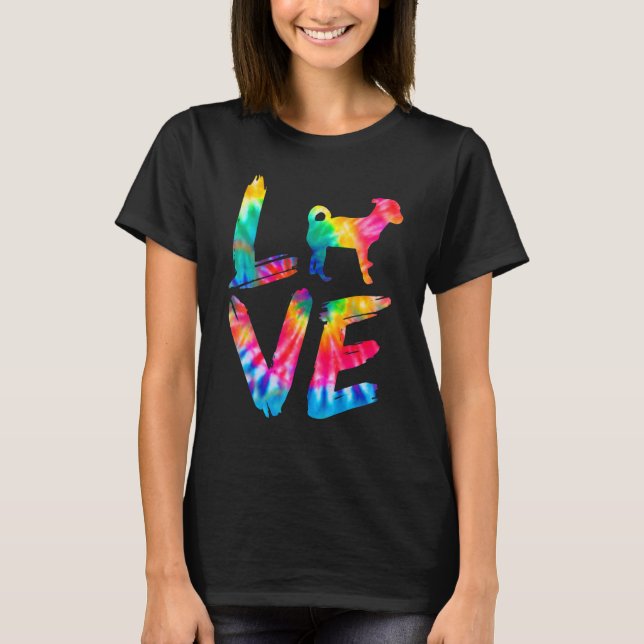 T-shirt Cheagle Tie Dye Log Chien Maman Papa (Devant)