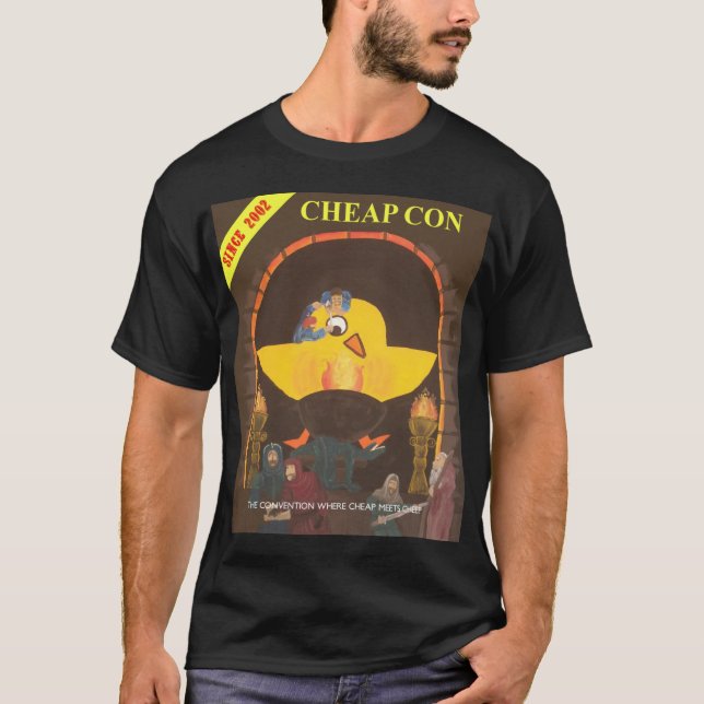 T-shirt cheapcon foncé (Devant)