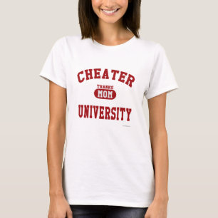 T-shirt Cheater University Parody College Athletic Dept
