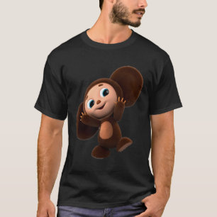 T-shirt Cheburashka agitant main Vintage russe mignonne Ca