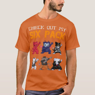 T-shirt Check Out My Six Pack Bat Demon Skeleton Vampire H