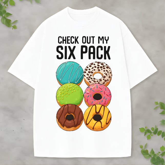 T-shirt Check Out My Six Pack Donut Funny Food lover gift (Créateur téléchargé)