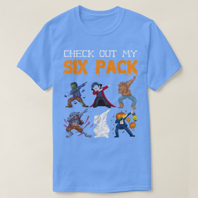 T-shirt Check Out My Six Pack Werewolf Pumbie Hall (Design devant)
