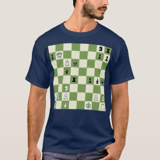 T-shirt Checkmate in 3 Moves Chessboard w Chess Exercice